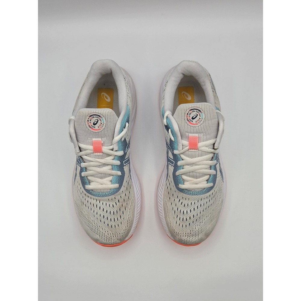 ASICS Gel-Excite 8 Women's Running Shoes 8 White Blue Coral Celebration 1012B157 - Picture 6 of 12
